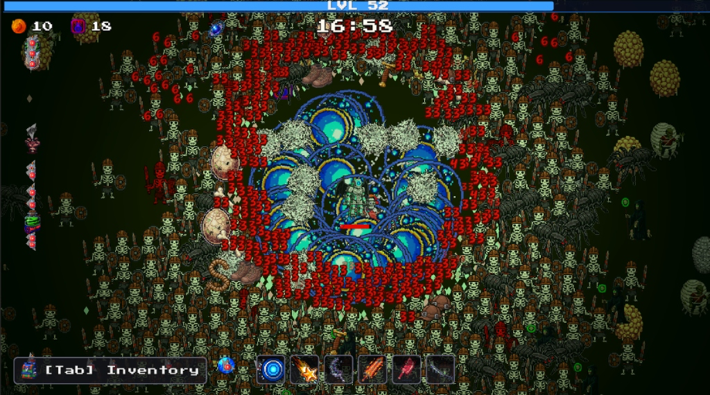 Alchemy Survivors screen-filling bullet heaven combat