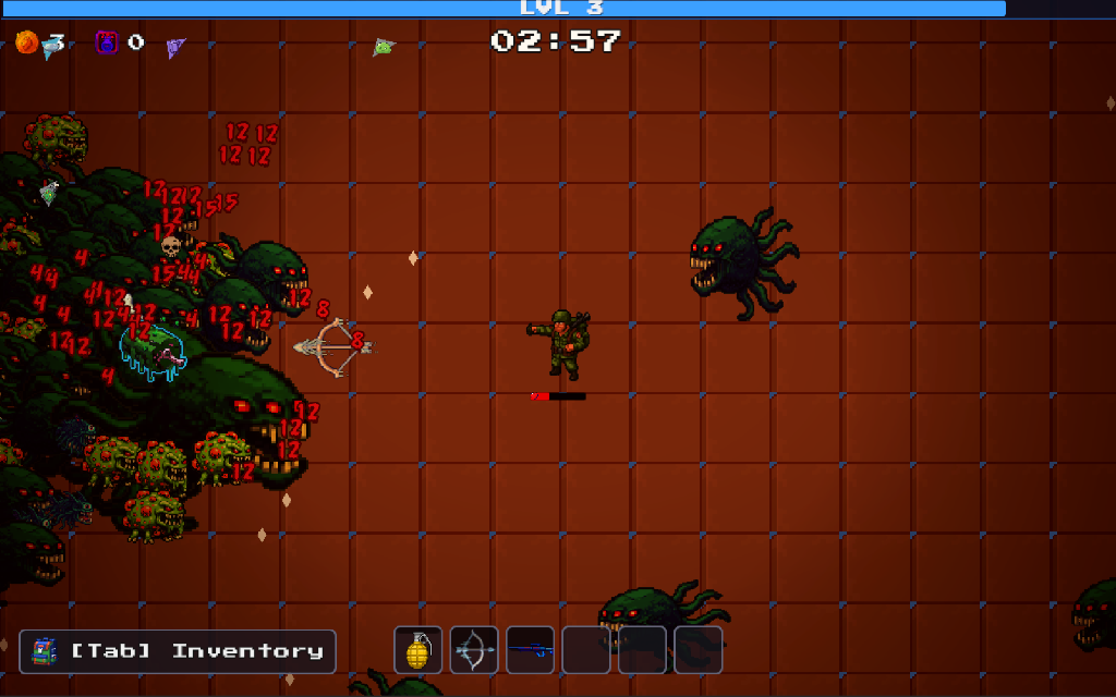 Alchemy Survivors surrounded by an endless horde