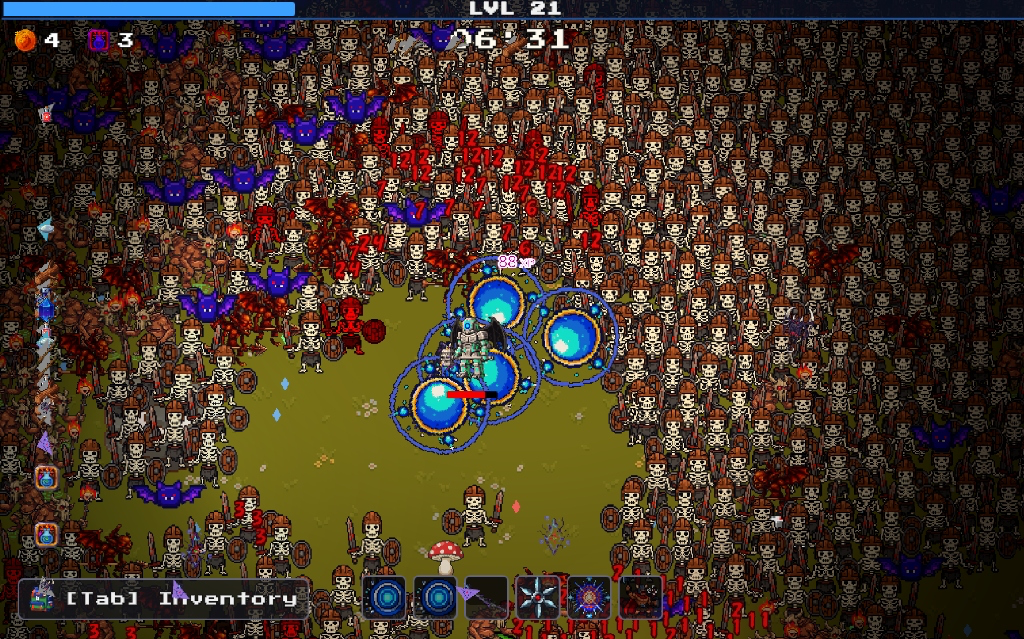 Alchemy Survivors screen-filling bullet heaven combat